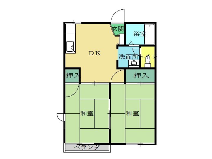 コーポ竹村の間取り