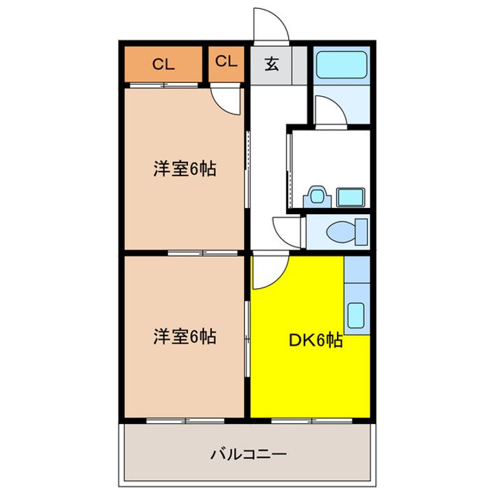 ジュネスKOAの間取り