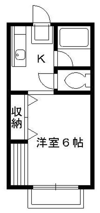 神奈川県平塚市南金目(アパート)の賃貸物件の間取り