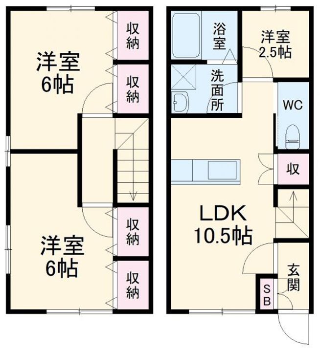 群馬県太田市西新町(一戸建)の賃貸物件の間取り