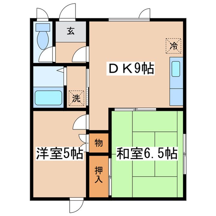 ハイツハラナカ2の間取り