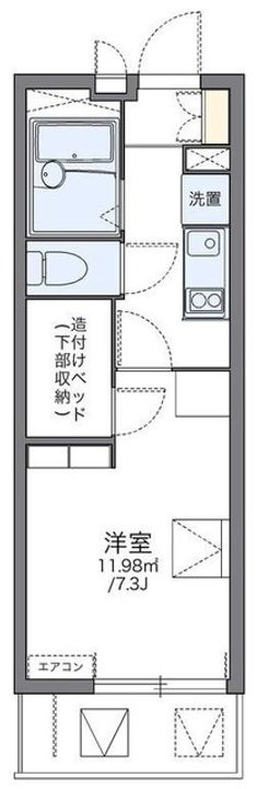 レオパレスアムール梅ヶ丘の間取り