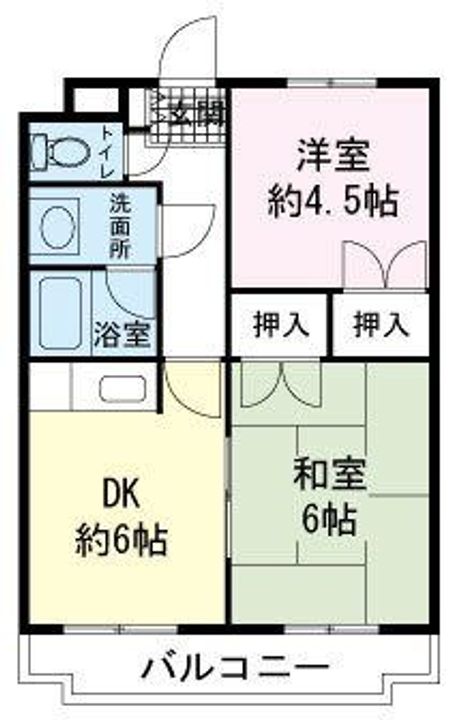 静岡県裾野市御宿(マンション)の賃貸物件の間取り