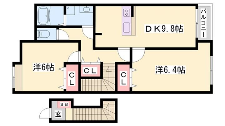 アイエスパレス・イーストの間取り