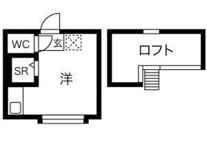 東京都新宿区高田馬場3(アパート)の賃貸物件の間取り