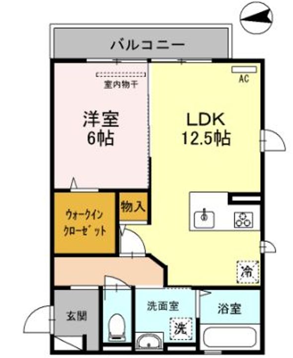 大阪府堺市南区美木多上(アパート)の賃貸物件の間取り