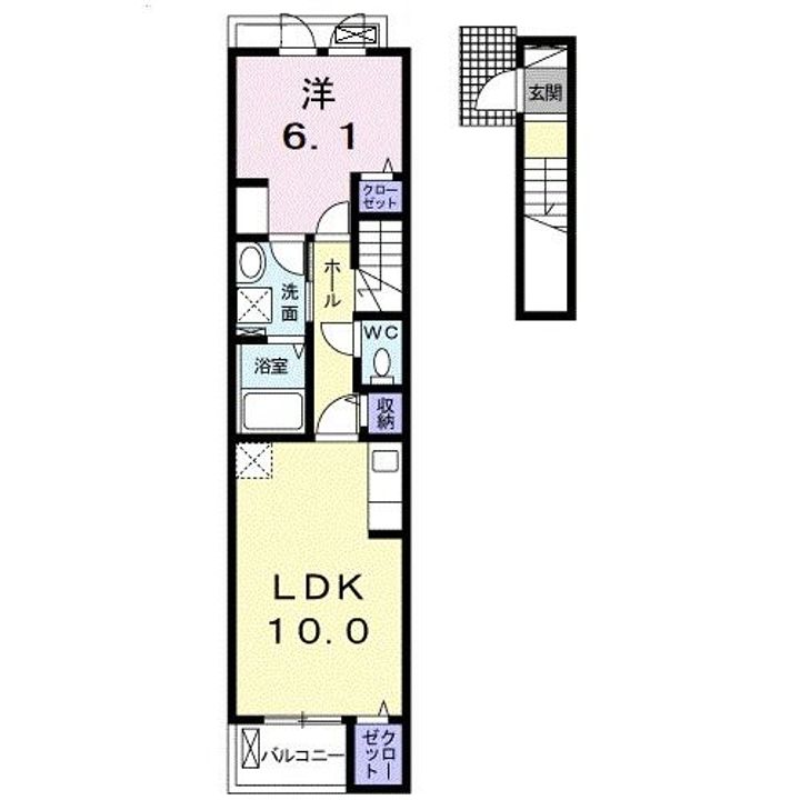 ユニゾン花月IIの間取り