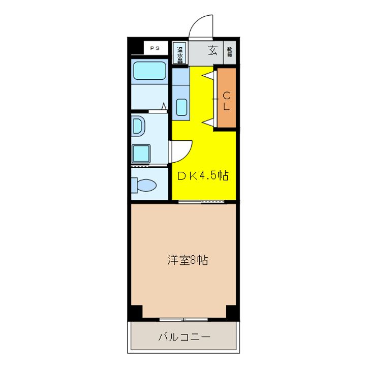 岐阜県大垣市高砂町1(マンション)の賃貸物件の間取り