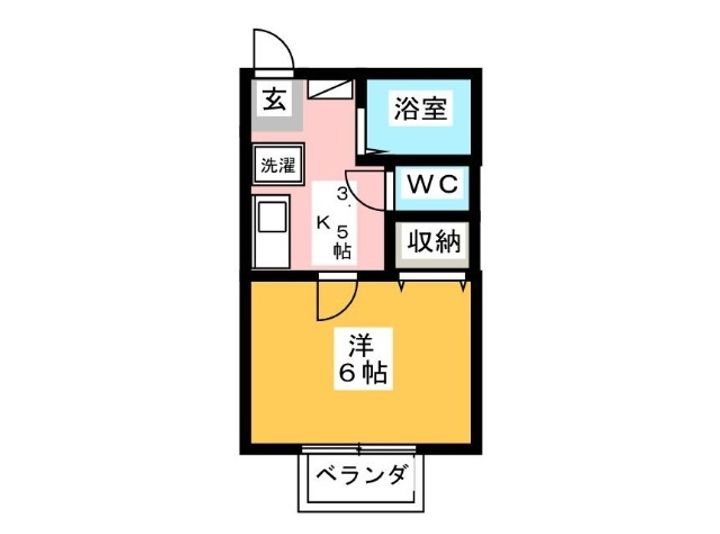 朝日二番館の間取り