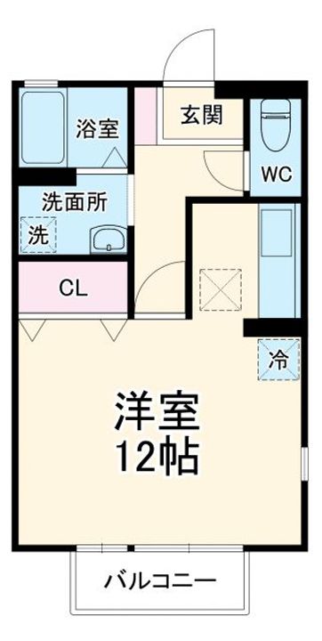 クレール Iの間取り