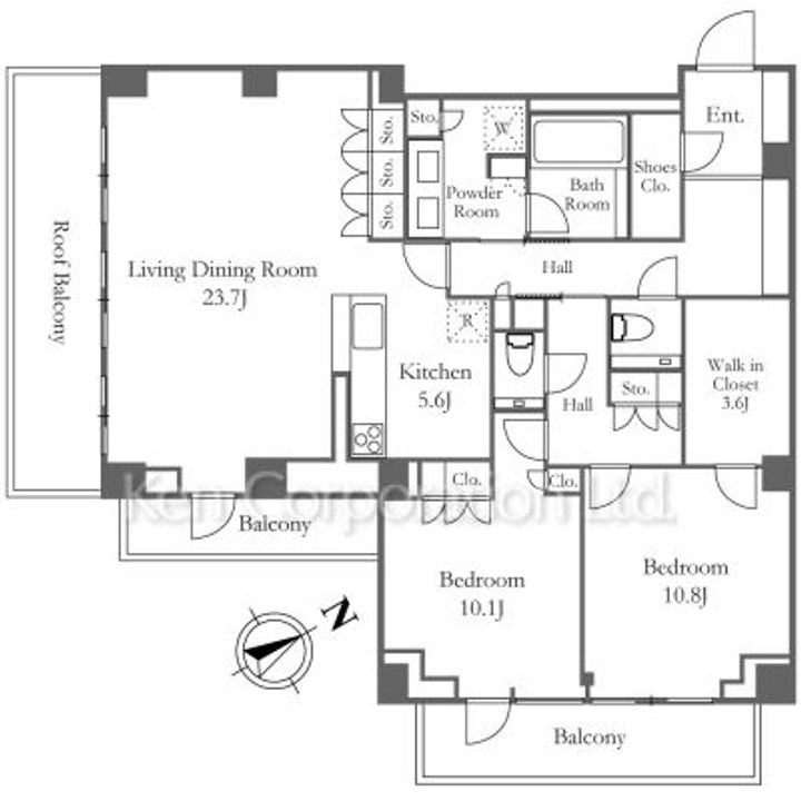 グランドメゾンThe山手253Marksの間取り