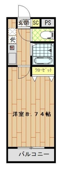 プラチナコート58番館の間取り