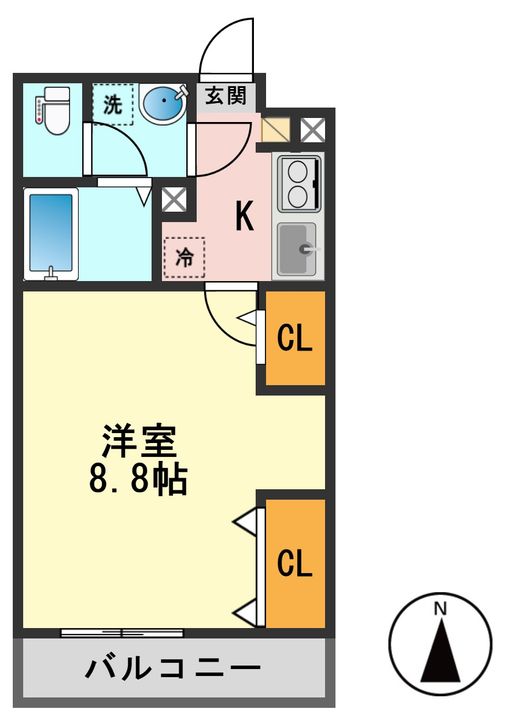 東京都江戸川区西小岩4(マンション)の賃貸物件の間取り