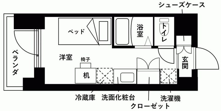 ウエリスアイビー世田谷仙川の間取り
