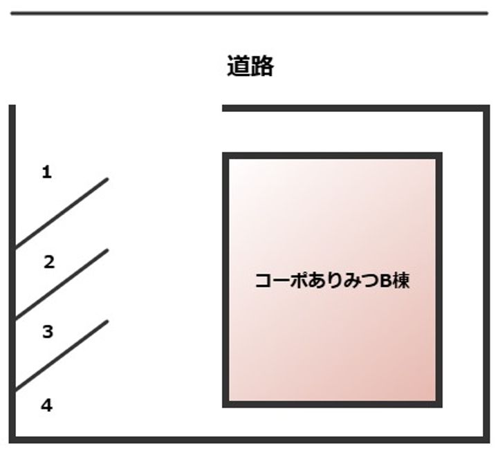 コーポありみつBの地図