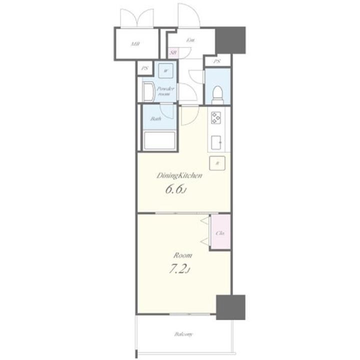 フレール上前津の間取り