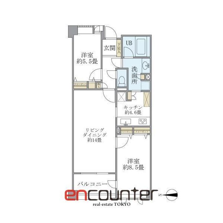 アパートメンツ東山の間取り
