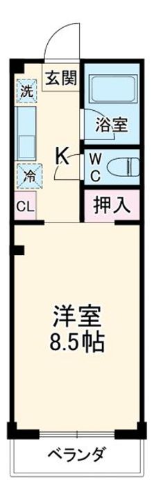 パレス中川2の間取り