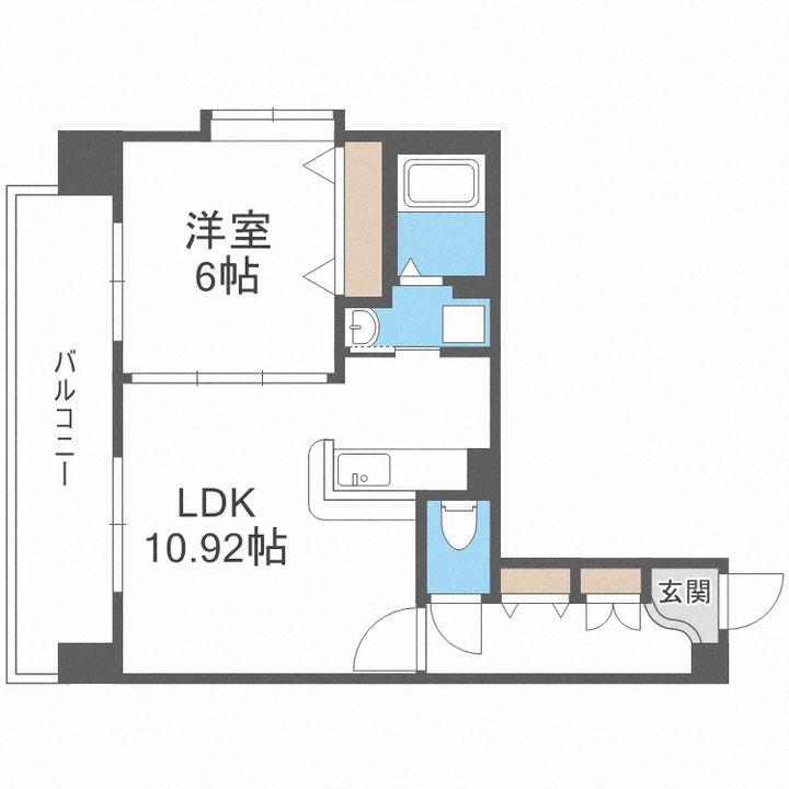 北海道札幌市中央区南七条西7(マンション)の賃貸物件の間取り