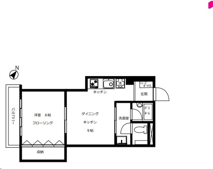 東京都品川区荏原4(マンション)の賃貸物件の間取り