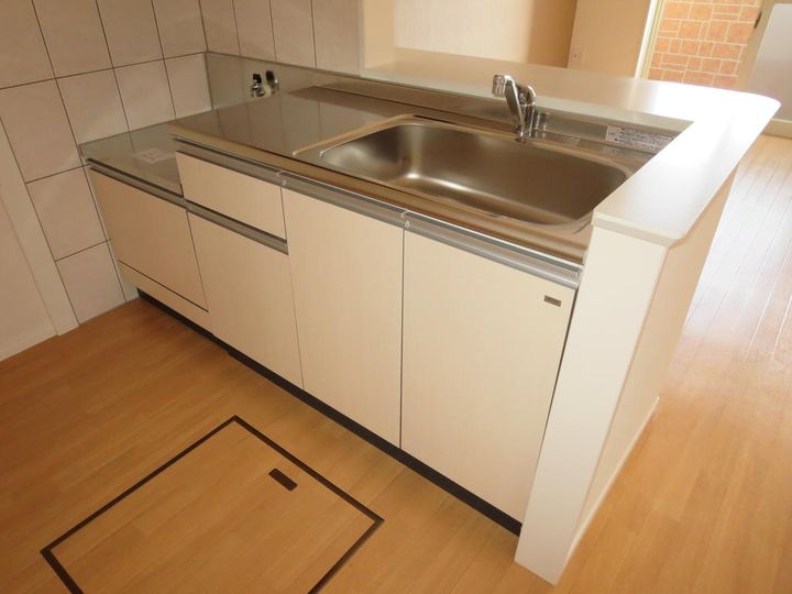 茨城県ひたちなか市阿字ケ浦町(アパート)の賃貸物件のキッチン