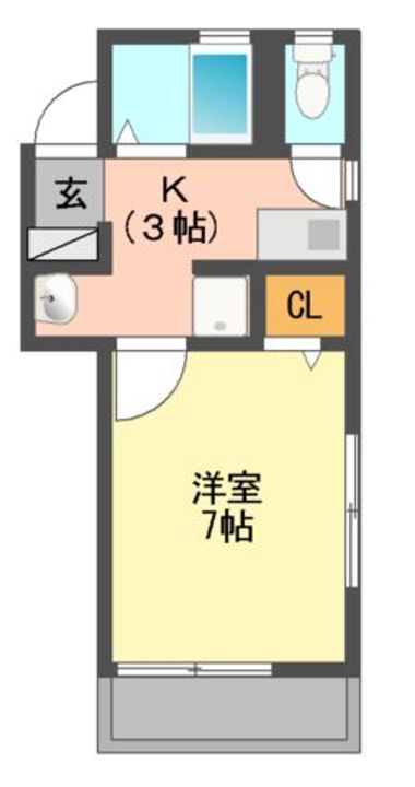 愛媛県宇和島市桝形町3(マンション)の賃貸物件の間取り