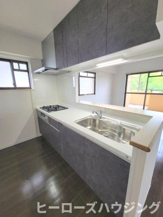 大阪府豊中市待兼山町(マンション)の賃貸物件のキッチン