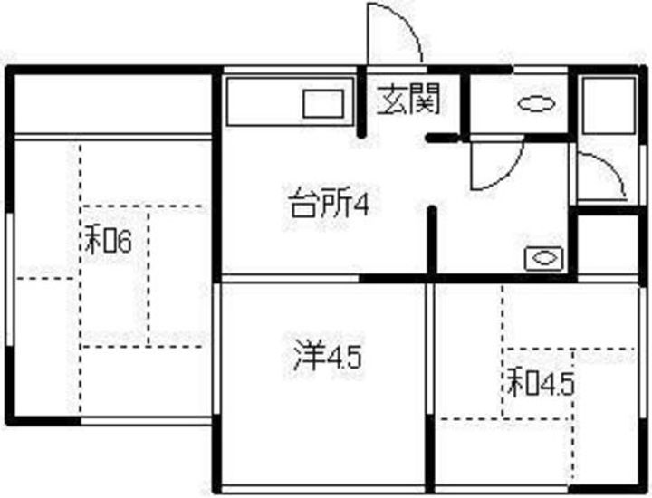 岡山県岡山市南区浜野3(一戸建)の賃貸物件の間取り