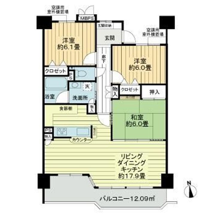 ライオンズガーデン八田の間取り