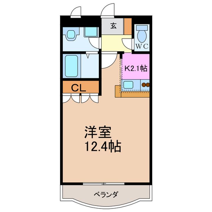 愛知県名古屋市緑区横吹町(マンション)の賃貸物件の間取り