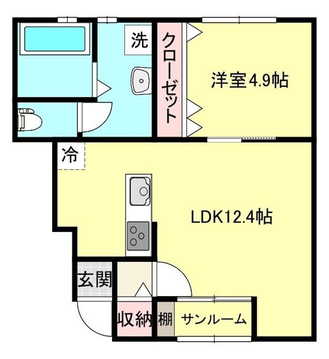 ヒルズソレイユの間取り