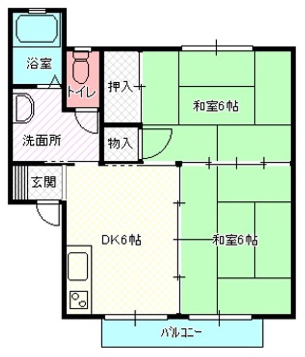 宮城県仙台市青葉区愛子東1(アパート)の賃貸物件の間取り