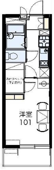 レオパレス中今泉の間取り
