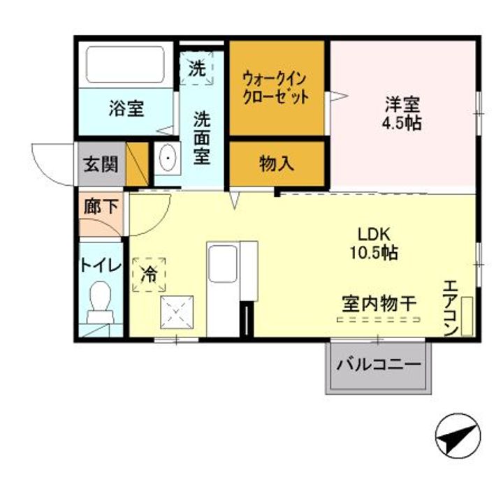 新潟県村上市杉原(アパート)の賃貸物件の間取り