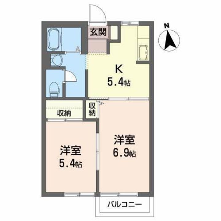 エス・カーサの間取り