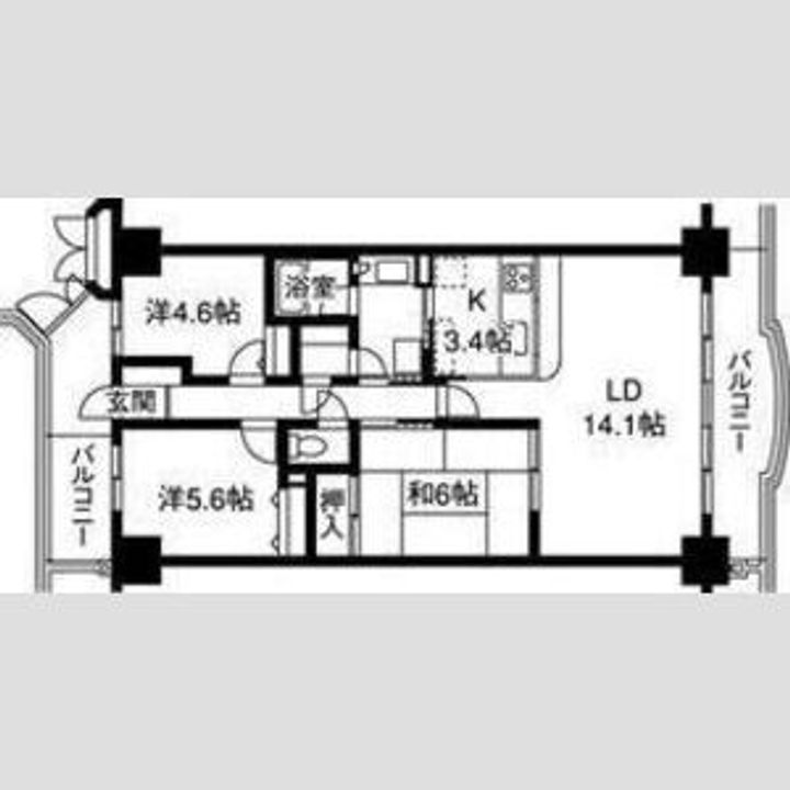 プレステージ青山の間取り