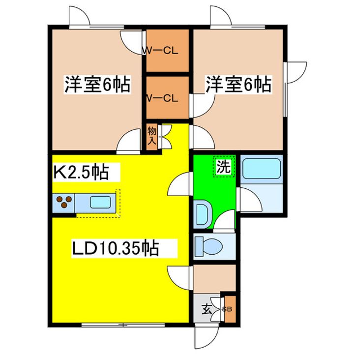 ビラ文苑3号館の間取り