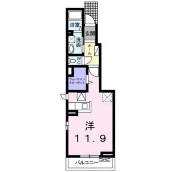 愛知県名古屋市西区名西2(アパート)の賃貸物件の間取り