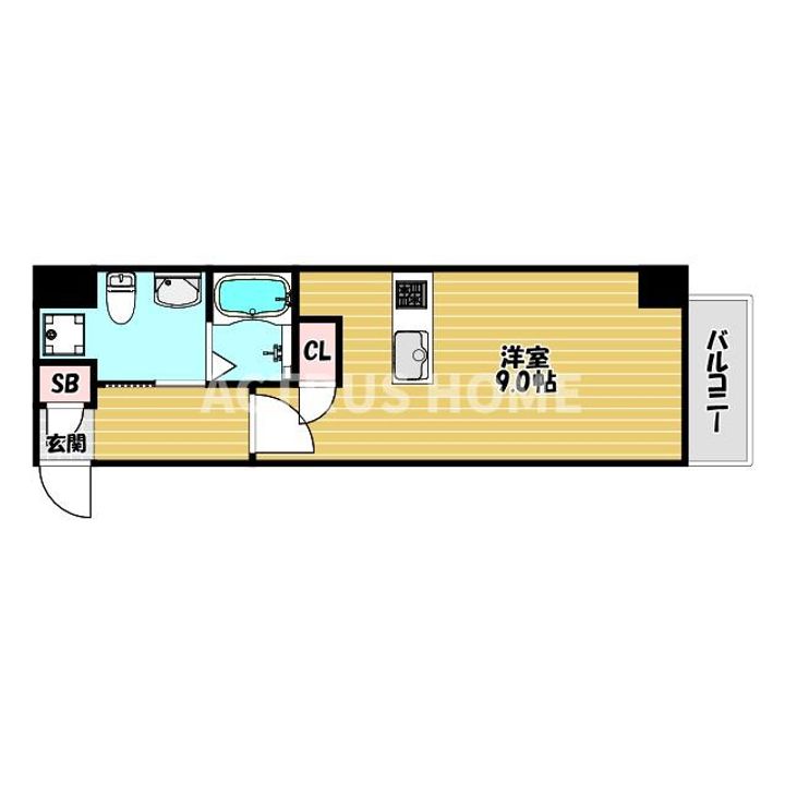 大阪府大阪市阿倍野区昭和町1(マンション)の賃貸物件の間取り