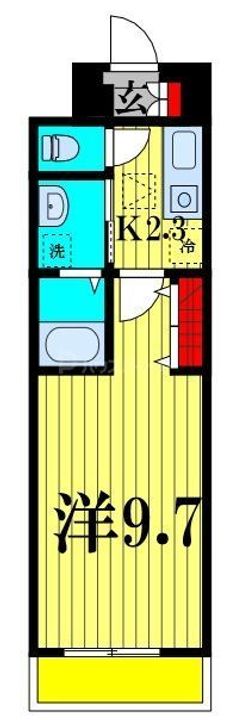 千葉県船橋市宮本4(アパート)の賃貸物件の間取り