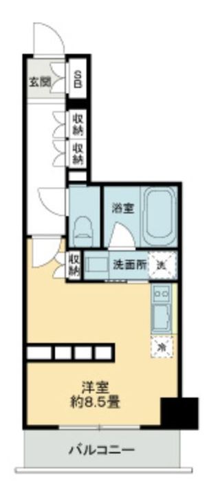 東京都中野区新井1(マンション)の賃貸物件の間取り