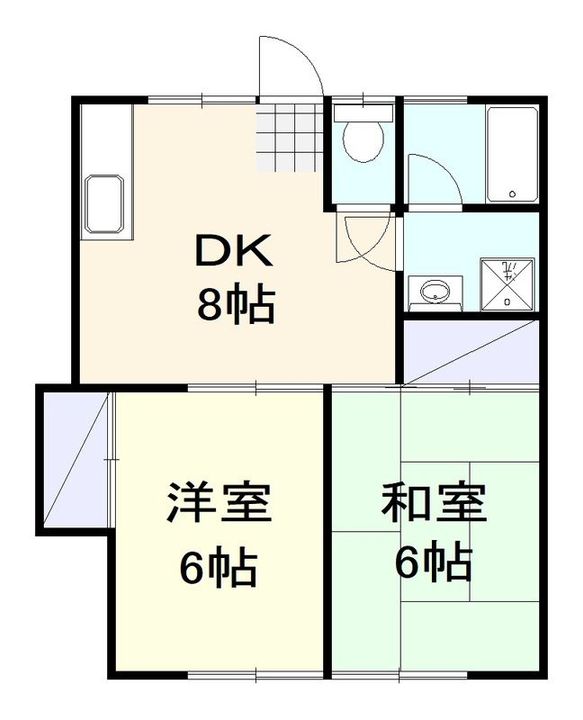 神奈川県平塚市公所(アパート)の賃貸物件の間取り