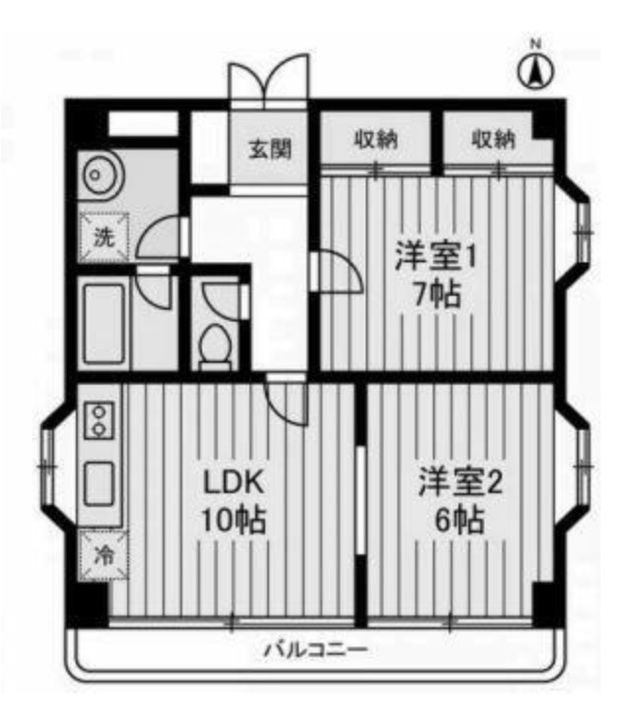 東京都江東区白河3(マンション)の賃貸物件の間取り