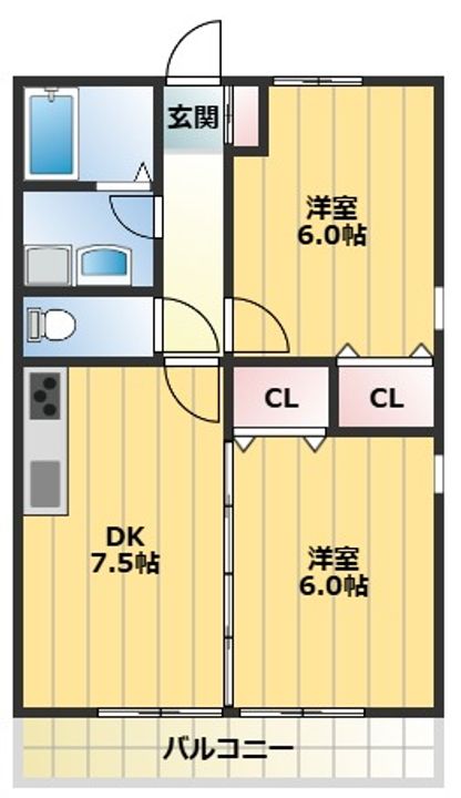アビタシオンII番館の間取り
