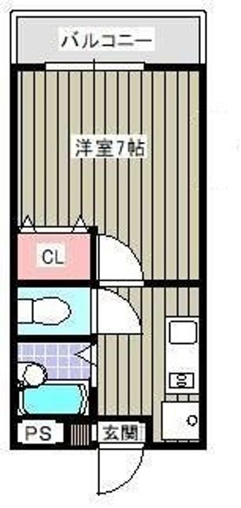 広島県呉市阿賀中央7(マンション)の賃貸物件の間取り