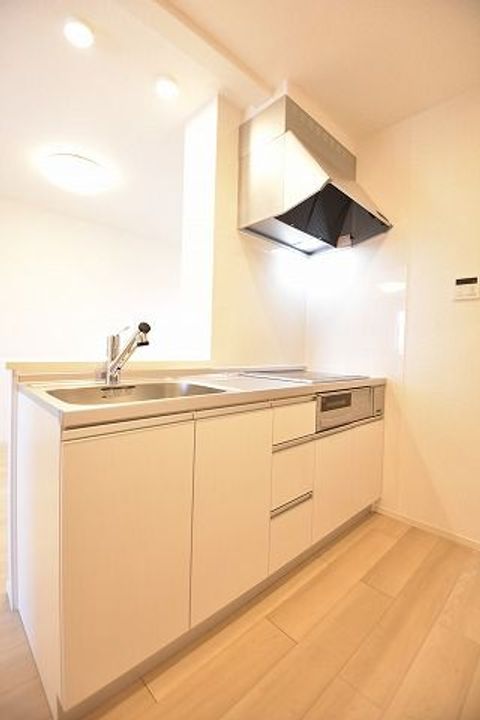 福島県本宮市本宮字小原田(アパート)の賃貸物件のキッチン