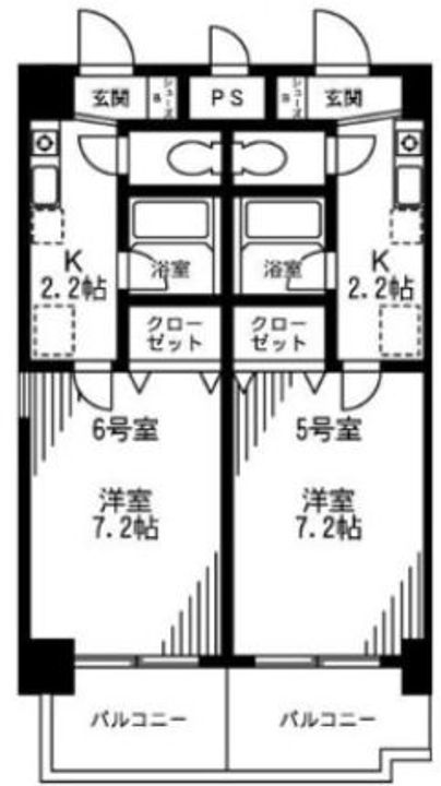 神奈川県相模原市南区上鶴間本町2(マンション)の賃貸物件の間取り