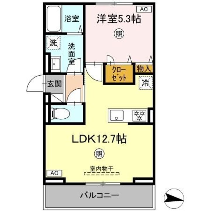ロイヤルタウン大和の間取り