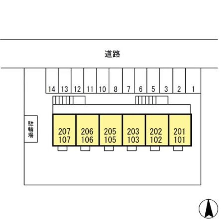 D-ROOM カーサ・ドルチェ106の地図
