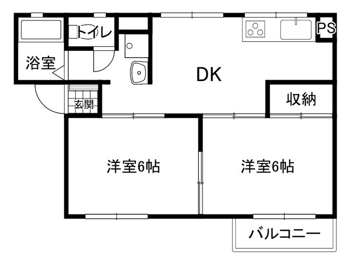 コーポはなみづきの間取り